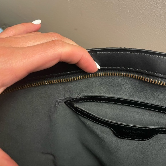 LV Saint Jacques Black Epi Leather Tote Bag *Louis Vuitton* - Picture 9 of 11